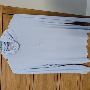 LOFT Soft Blue Cowl Neck Top